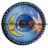 GAA7424 Incensario-Candelabro Sol-Luna-Caras